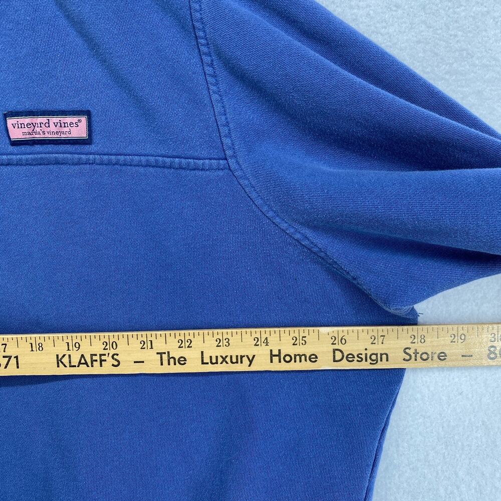 VINEYARD VINES Sweatshirt Mens XL Ripstop Contrast Shep Shirt 1/4 Zip Blue Green - Picture 9 of 14